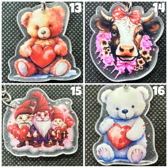 Valentine’s KBK Acrylic Keychains - Picture 5 of 8